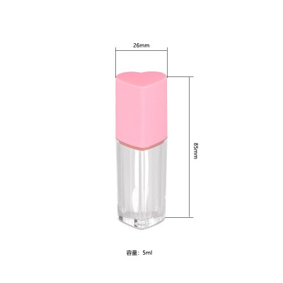 2020 new design Wholesale 5ml empty/cute lipgloss bulk tubes